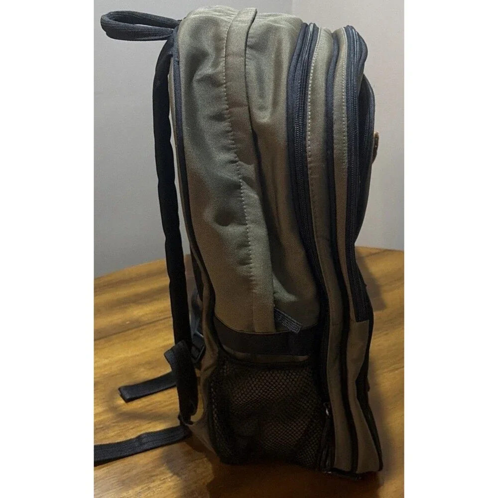 Catini Diaper Bag Backpack Olive Green Black Baby Changing Bag Travel